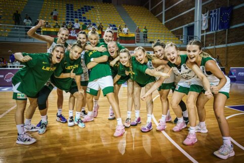 Dramatiškame U18 Europos čempionato ketvirtfinalyje – J. Jocytės vedamų merginų triumfas