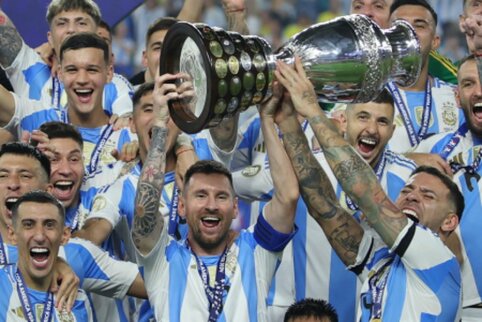 Messi vėl švenčia: Argentina – antrąsyk paeiliui tapo geriausi Amerikoje