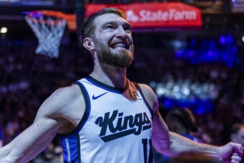 NBA lygoje pagal tritaškių pataikymo procentą pirmaujantis D. Sabonis fiksuoja istorinius skaičius